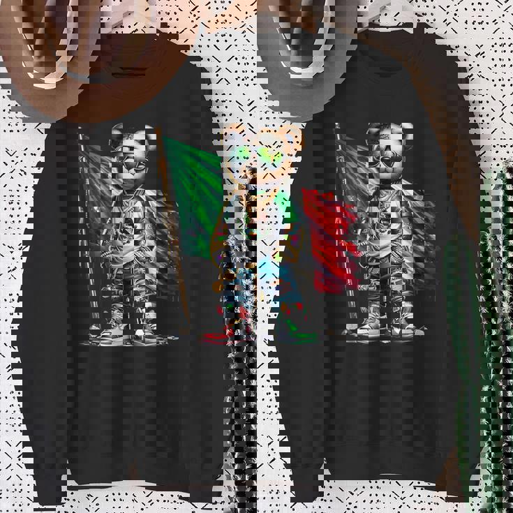Stylish Teddy Bear Mexican Flag Mexico Sweatshirt Gifts for Old Women Stylish Teddy Bear Mexican Flag Mexico Sweatshirt Gifts for Old Women