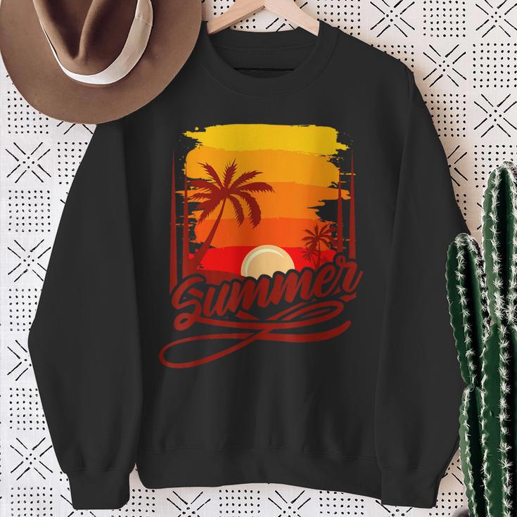 Surfer Beach Sea Retro Summer Fernlust Sweatshirt Geschenke für alte Frauen