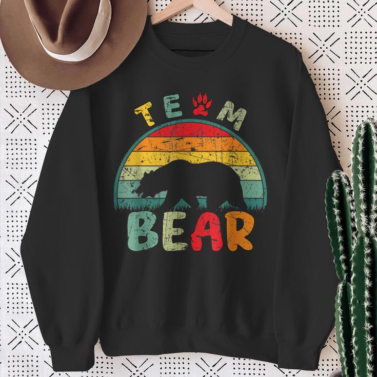 Team Bear Ich Wählle Den Bären Sweatshirt Geschenke für alte Frauen