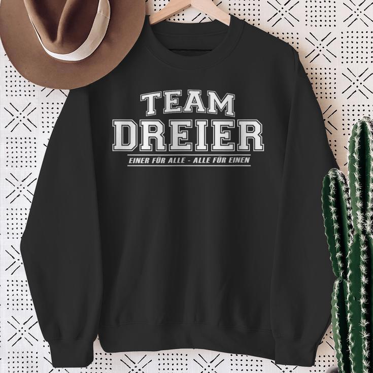 Team Dreier Proud Family Surname Sweatshirt Geschenke für alte Frauen