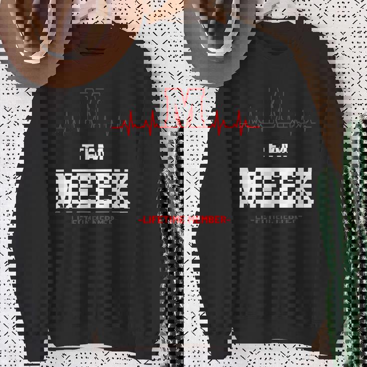 Team Meek Lifetime Member Meek Last Name Sweatshirt Gifts for Old Women