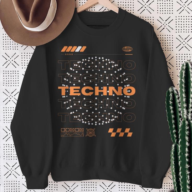 Techno Orb Edm Rave Sweatshirt Geschenke für alte Frauen