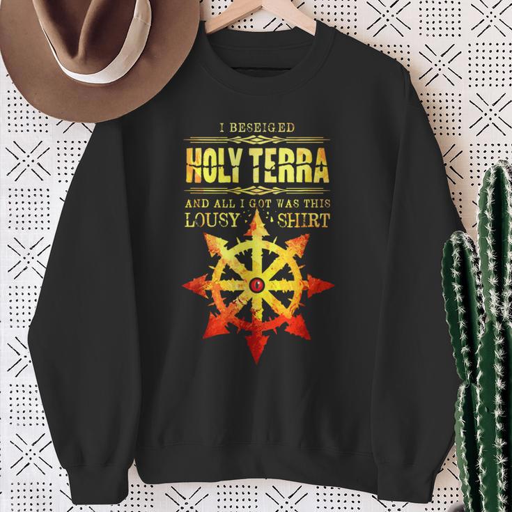 Terra Chaos Space Marine Sweatshirt Geschenke für alte Frauen