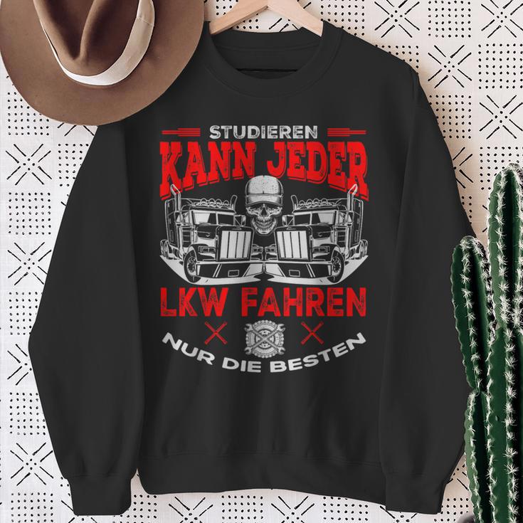 With Truck Driver Studier Kann Jedem Trucker Trucker Sweatshirt Geschenke für alte Frauen