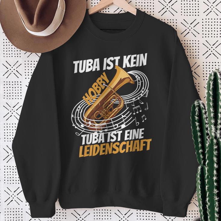 Tubist Aus Passionschaft Tuba Play Sweatshirt Geschenke für alte Frauen