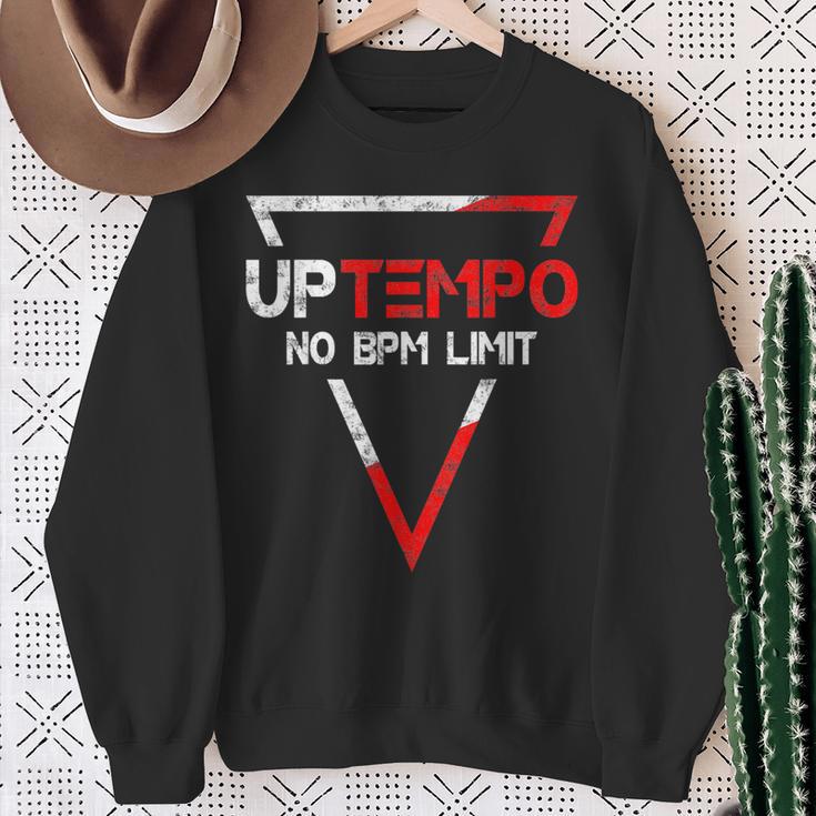 Uptempo Slogan 200 Bpm Speedcore Gabber Festival Uptempo Sweatshirt Geschenke für alte Frauen