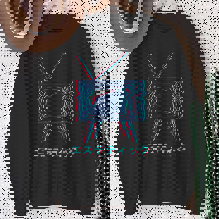 Vaporwave Culture 80S 90S Electro Music And Pop Culture Sweatshirt Gifts for Old Women
