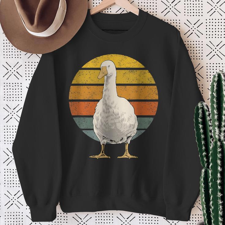 Vintage Goose Sunset Retro Goose Sweatshirt Geschenke für alte Frauen