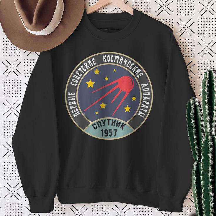 Vintage Sputnik Ussr Soviet Union Propaganda Sweatshirt Geschenke für alte Frauen