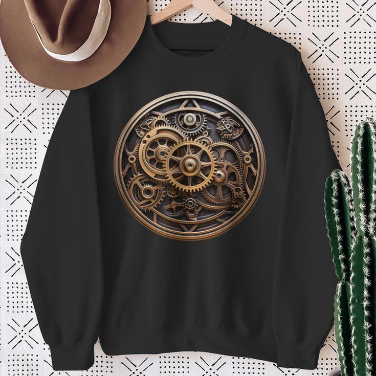 Vintage Steampunk Gears Sweatshirt Geschenke für alte Frauen