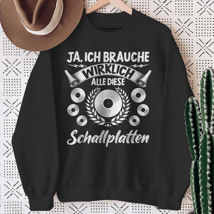 Vinyl Record Collector Slogan Lp Collector Record Sweatshirt Geschenke für alte Frauen