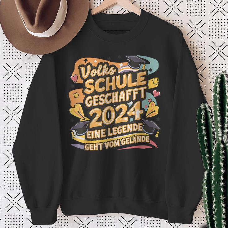 Volksschule Geschafft 2024 Eine Legende Gehtom Gelände German Langu Sweatshirt Geschenke für alte Frauen