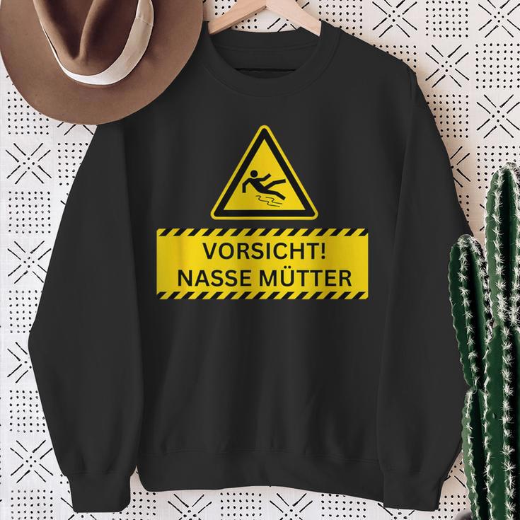 Vorsicht Nasse Mütter Sweatshirt Geschenke für alte Frauen