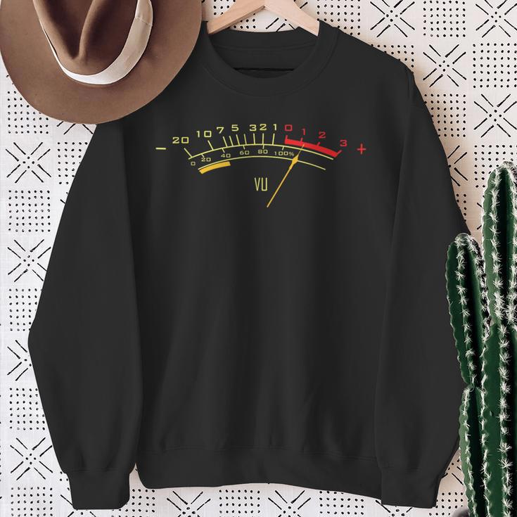 Vu Meter Sound Engineer Analogue Sweatshirt Geschenke für alte Frauen