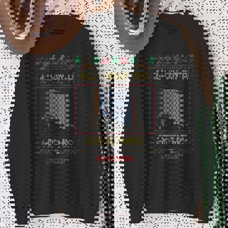 All I Want For Christmas Is A Marimba Musician Ugly Sweater Sweatshirt Gifts for Old Women