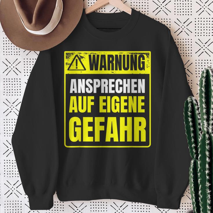 Warnung Schlechter Laune Ansprechen Auf Eigene Gefahrahr S Sweatshirt Geschenke für alte Frauen