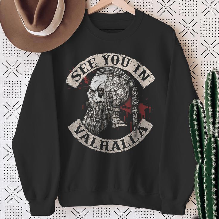 Wir See Uns Inalhalla Skulliking Sweatshirt Geschenke für alte Frauen