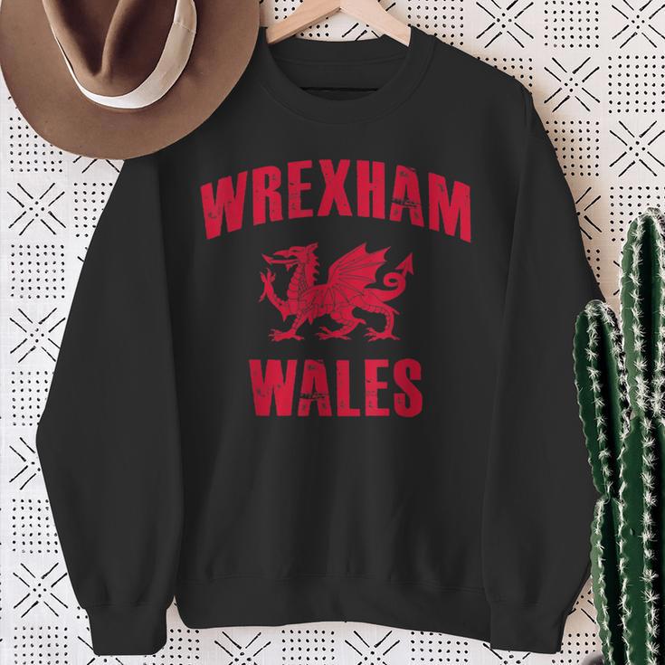 Wrexham Wales Retrointage Sweatshirt Geschenke für alte Frauen