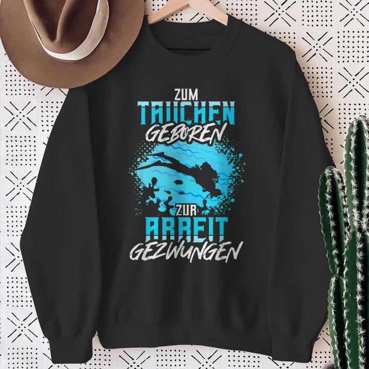 Zum Diving Geboren Slogan Sea Diver Sweatshirt Geschenke für alte Frauen