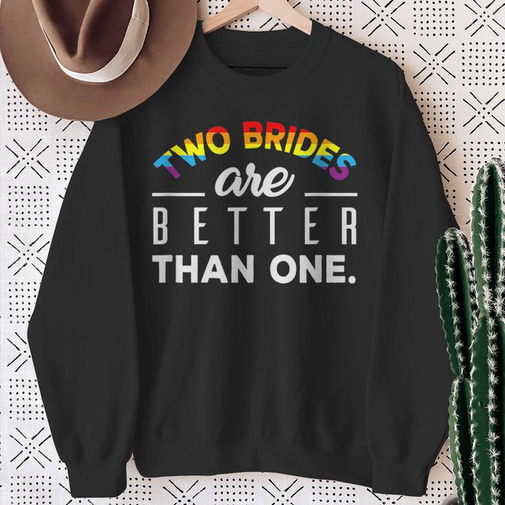 Zwei Brute Sind Besser Than Eine Lgbt Sweatshirt Geschenke für alte Frauen