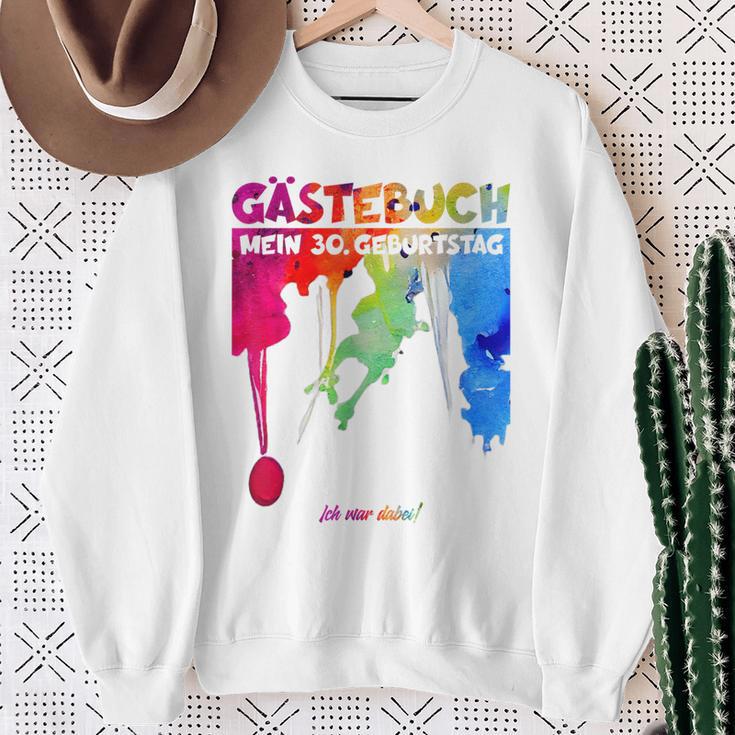 30 Jahre Guestlist 30Th Geburtstag Guest Book Sweatshirt Geschenke für alte Frauen