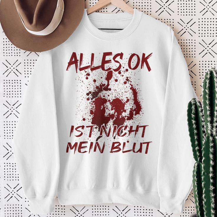 Alles Ok Ist Nicht Mein Blut Sweatshirt Geschenke für alte Frauen