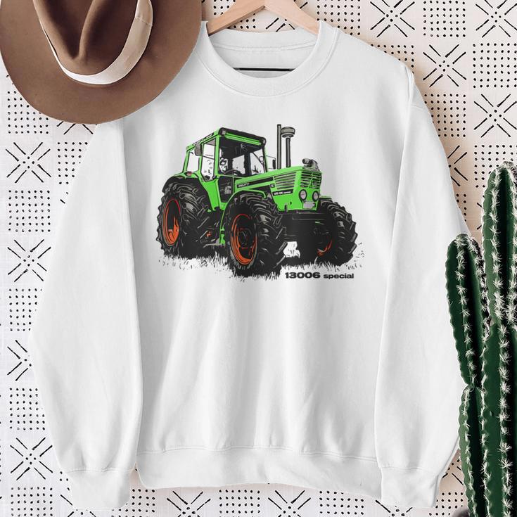 Alter Deutz Tractor Gray Sweatshirt Geschenke für alte Frauen