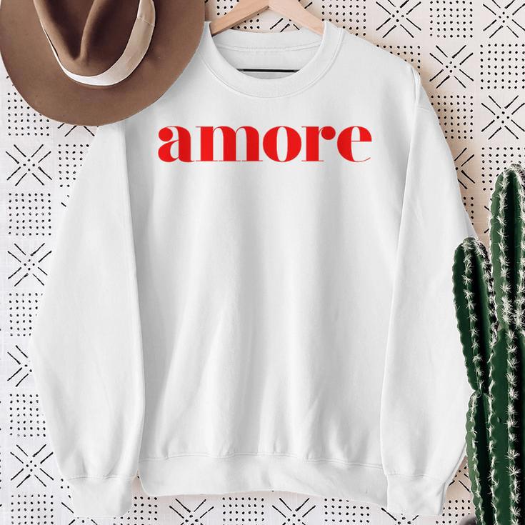 Amore Cute Italian Sweatshirt Geschenke für alte Frauen