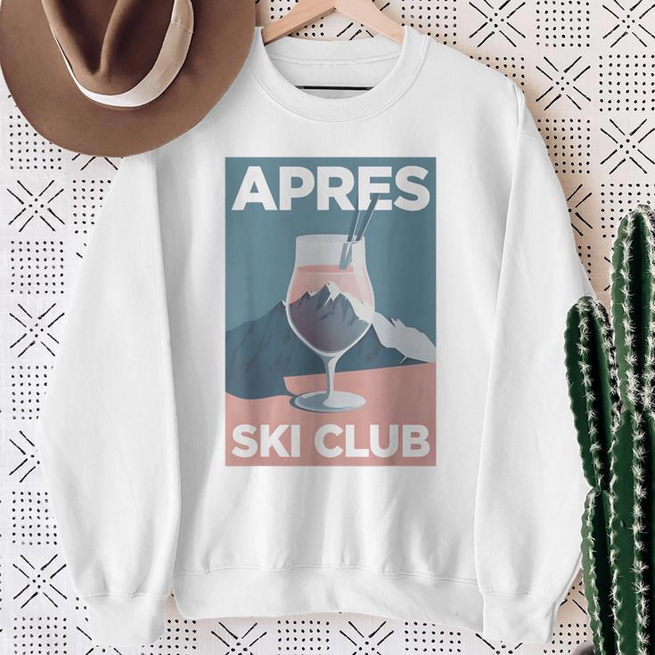 Après Ski Club X Aesthetic Skier Party Ski Outfit Sweatshirt Geschenke für alte Frauen