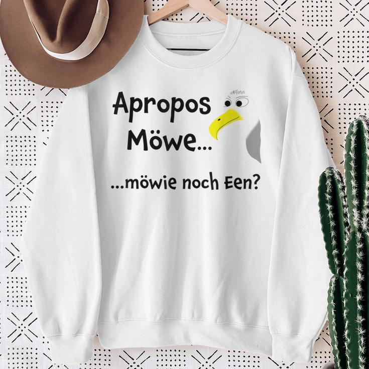 Apropos Möwe Möwie Noch Een Platt Drinking Slogan Party Sweatshirt Geschenke für alte Frauen