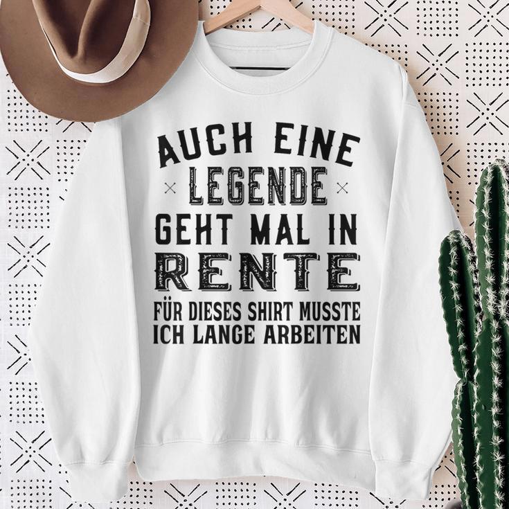 Auch Eine Legende Geht Mal In Retire Gray Sweatshirt Geschenke für alte Frauen