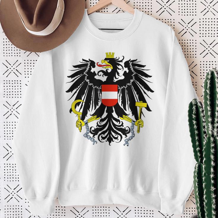 Austria Federal Eagle Red Red Eagle Retro Sweatshirt Geschenke für alte Frauen