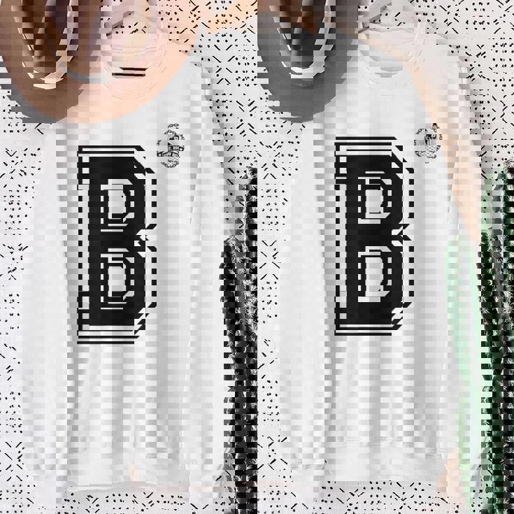 B Lettera In Stile College Cool Felpa Regalos para ancianas