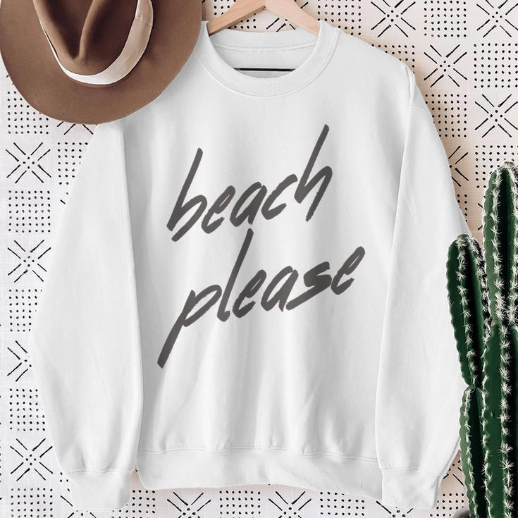 Beach Please Cute Summer Vacation Holiday Sweatshirt Gifts for Old Women