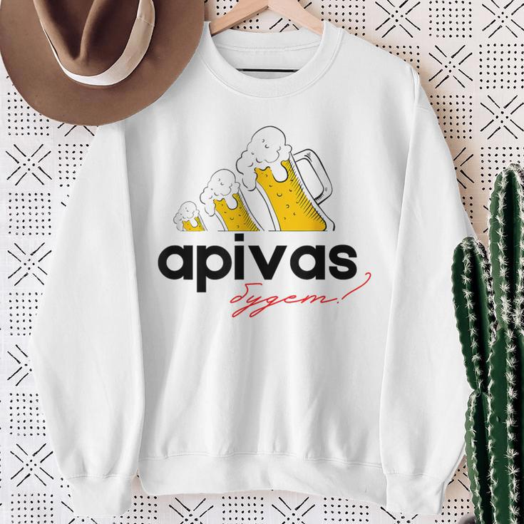 Bier Apivas Lustiges Russisches Sweatshirt Geschenke für alte Frauen