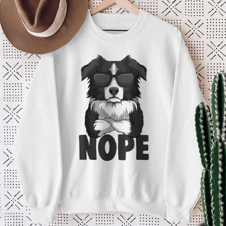 Border Collie Dog Female Sweatshirt Geschenke für alte Frauen