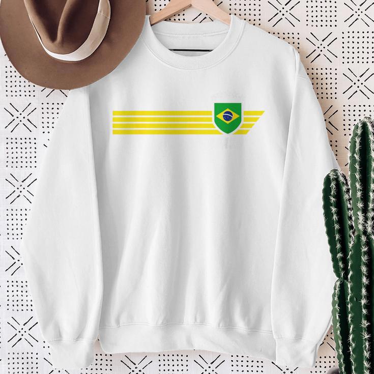 Brazil Seleção Fan Jersey Blue Sweatshirt Geschenke für alte Frauen