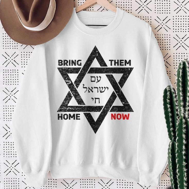 Bring Sie Jetzt Nach Hause Am Yisrael Chai Star Of David Israel Sweatshirt Geschenke für alte Frauen