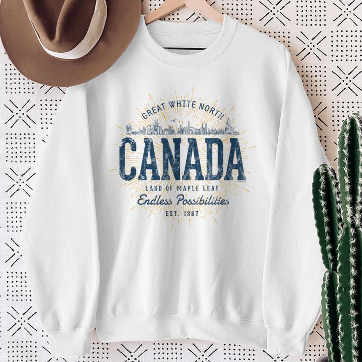 Canada Retro Styleintage Canada Sweatshirt Geschenke für alte Frauen