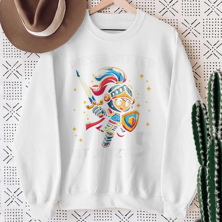 Children's 5Th Birthday Dieser Ritter Ist Jetzt 5 Jahre Sweatshirt Geschenke für alte Frauen