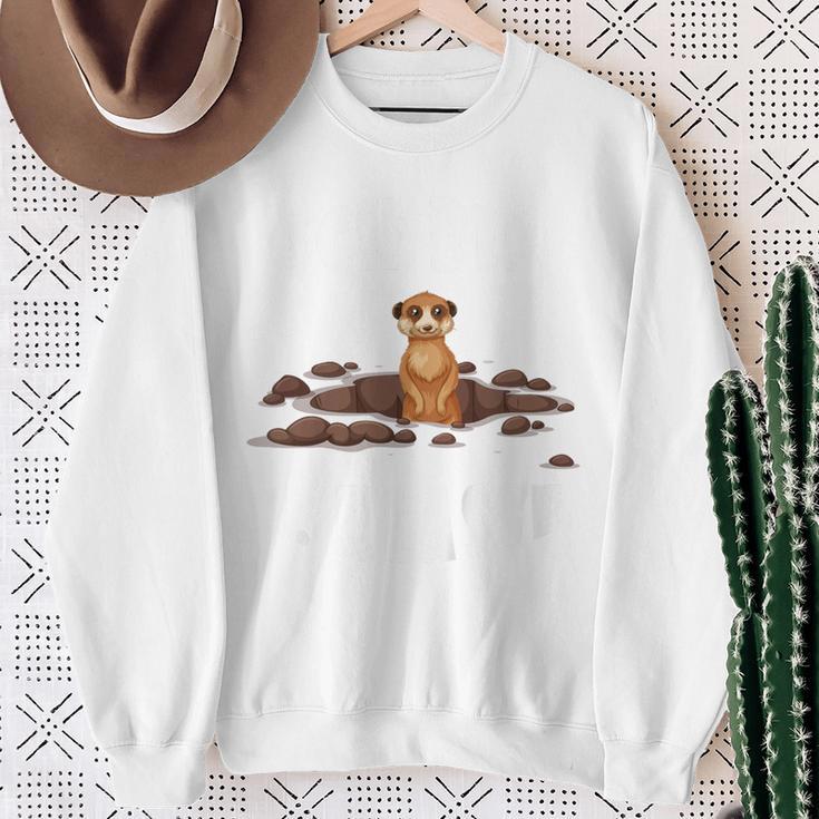 Children's First Day At School Ich Bin 1 Klasse Meerkat Sweatshirt Geschenke für alte Frauen