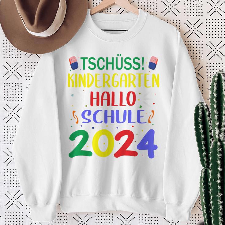 Children's First Day At School Tschüss Kindergarten Hello School 2024 Sweatshirt Geschenke für alte Frauen