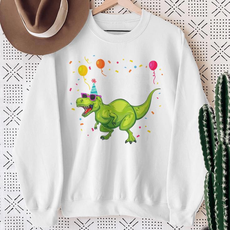 Children's Geburtstags 5 Jahre Junge Dinosaurier Dino Ich Bin 5 Sweatshirt Geschenke für alte Frauen