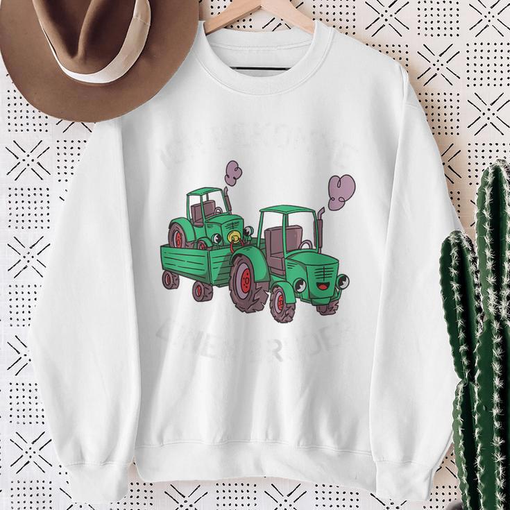 Children's Ich Bekomme Einen Bruder Tractor Boys' Tractor Sweatshirt Geschenke für alte Frauen