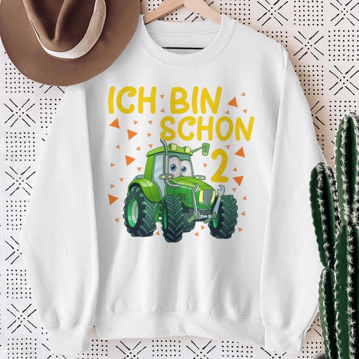 Children's Ich Bin 2 Jahre Traktor Trekker Sweatshirt Geschenke für alte Frauen