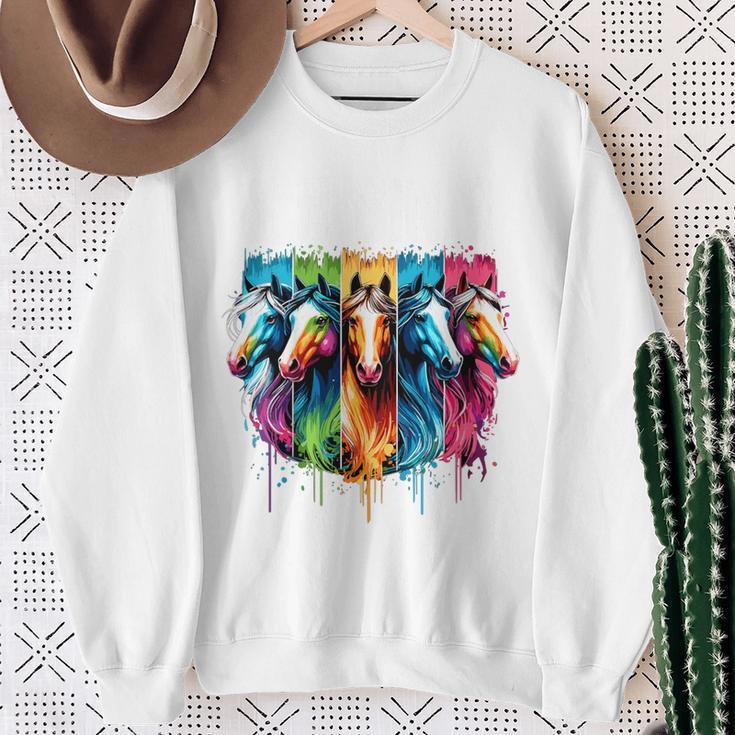 Children's Ich Bin 9 Pferde Sweatshirt Geschenke für alte Frauen