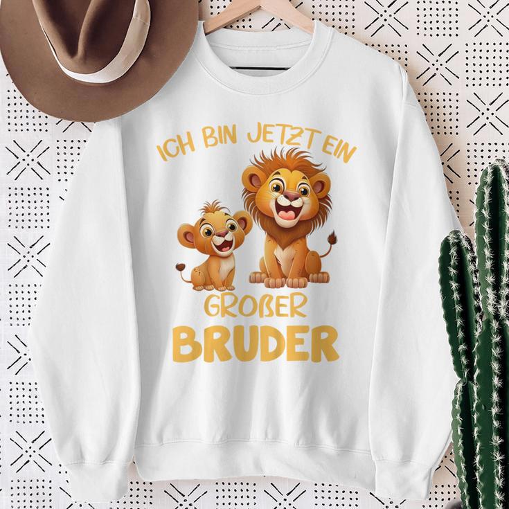 Children's Ich Bin Jetzt Ein Großer Bruder Löwen Motif Sweatshirt Geschenke für alte Frauen