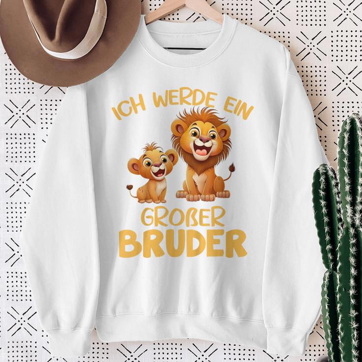 Children's Ich Werde Ein Großer Bruder Löwe Sweatshirt Geschenke für alte Frauen