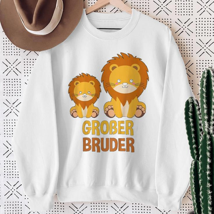 Children's Ich Werde Ein Großer Bruder Löwe Bruder Sweatshirt Geschenke für alte Frauen