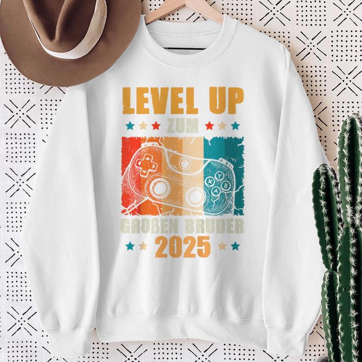 Children's Level Up Zum Großen Bruder 2025 Sweatshirt Geschenke für alte Frauen